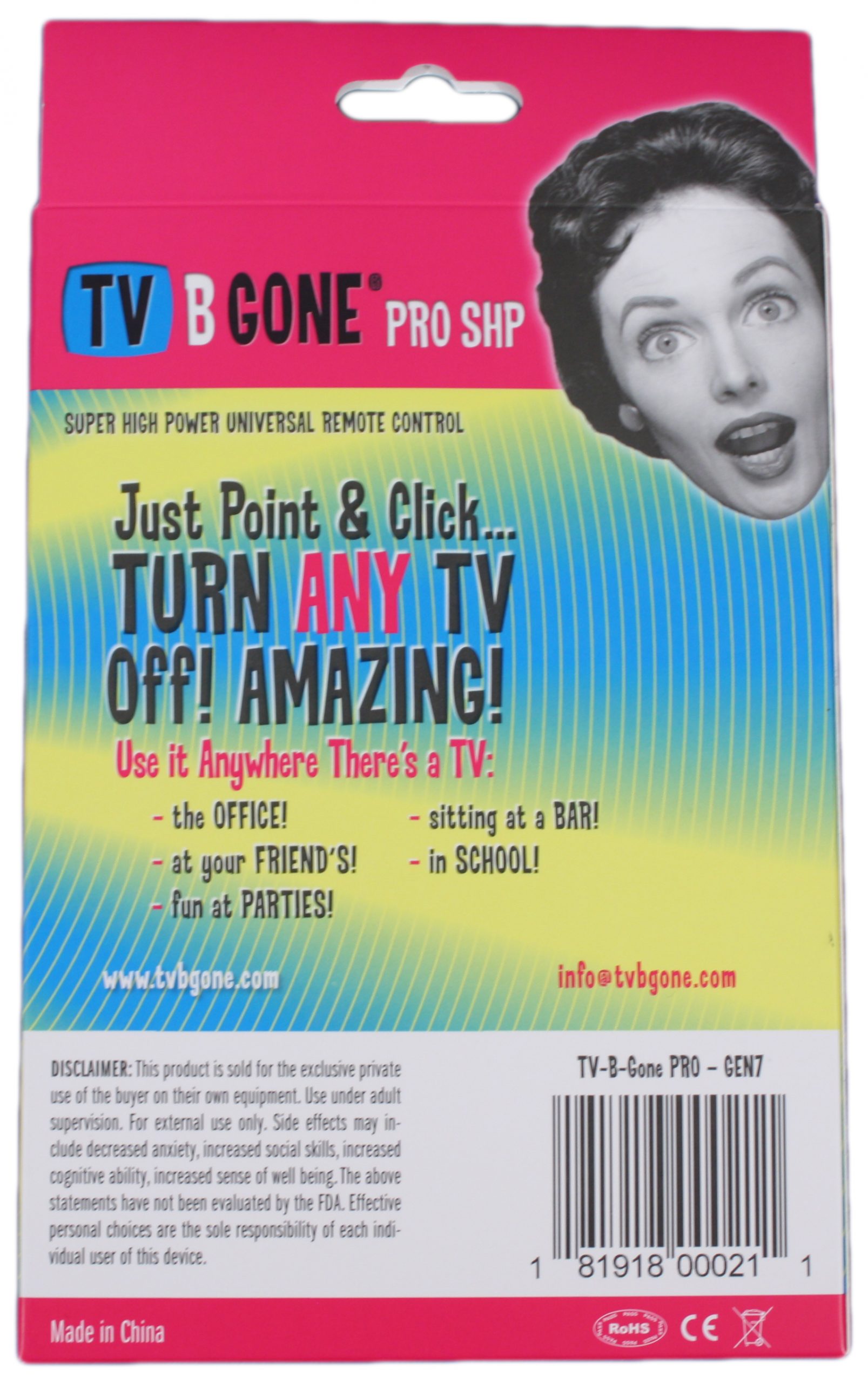 TV-B-Gone Pro Back